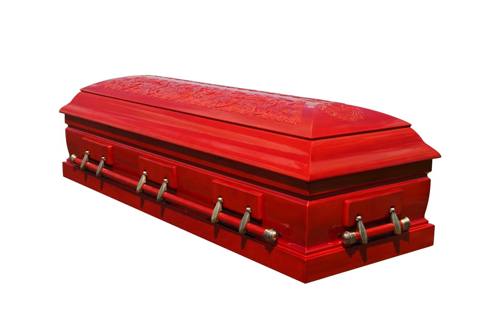 Traditional Chinese Style Red Casket in High Quality Mahogany