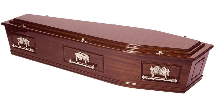 Solid Mahogany Coffin/Casket