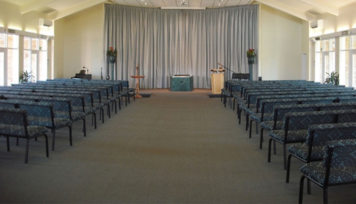 funeral service room