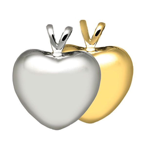 Gold Plated or Sterling Silver Strong Heart Pendant Jewellery Urn