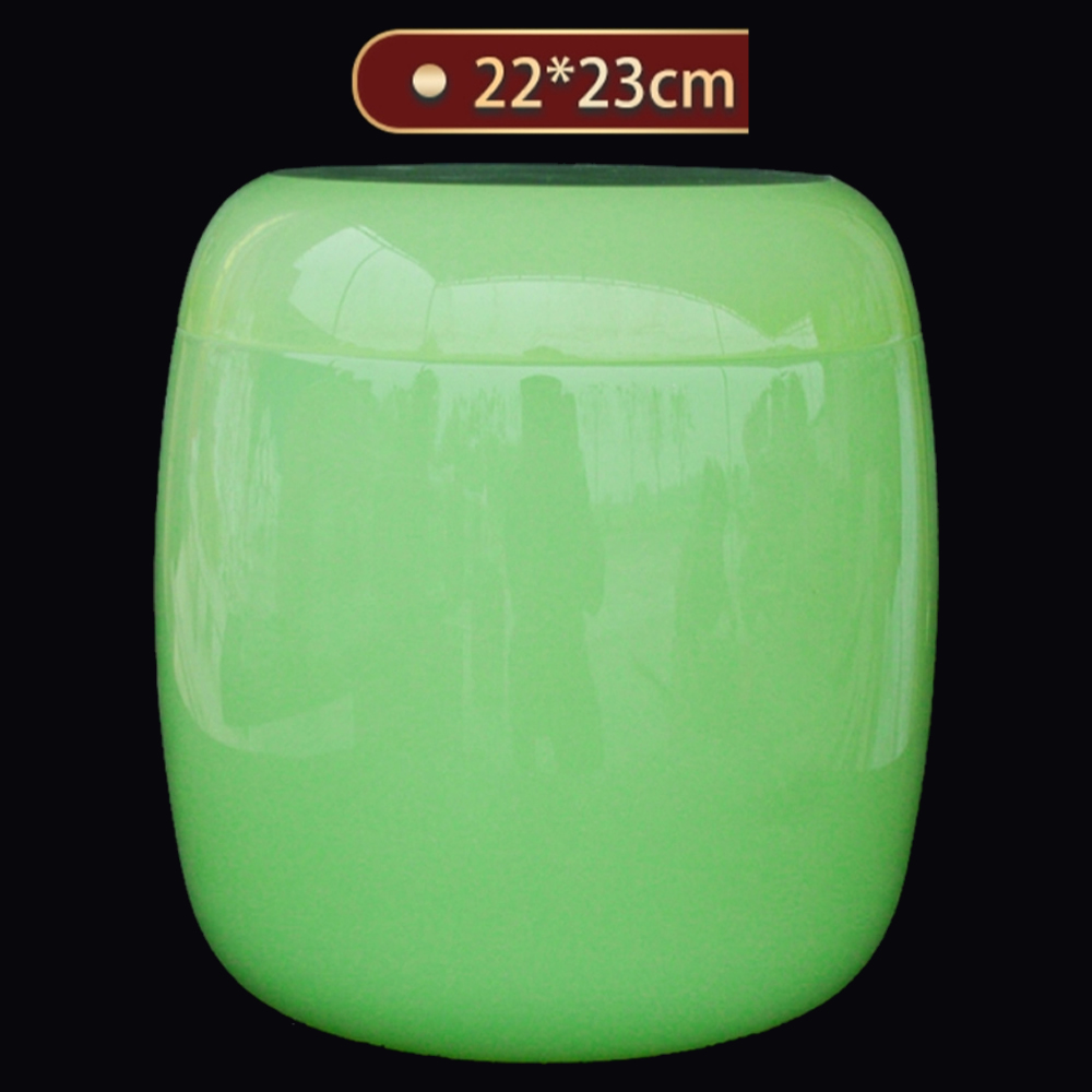 Green Oval Large Stone Urn